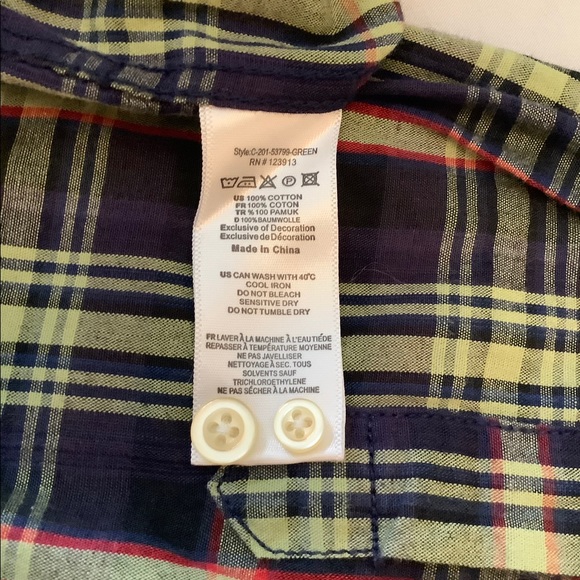 Casual Cotton Men’s Button Down Shirt NWT - Picture 6 of 7